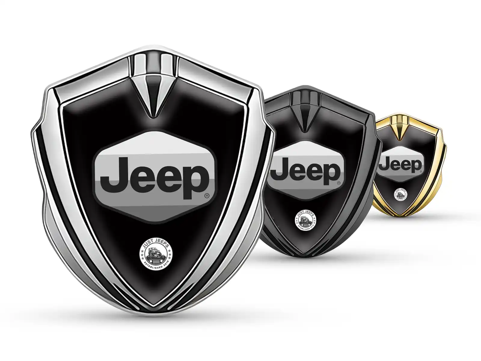 Jeep Emblema Silicone Badge Stile Pro Inox